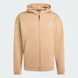  Áo Khoác Adidas Track Jacket Có Mũ Khóa Kéo Dọc Thân ZNE - Màu Kem - KC7904 