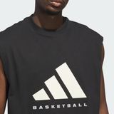  Áo Thun Tank Top Adidas Bóng Rổ Không Tay Unisex - Màu Đen - JX5586 