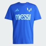  Áo Thun Bóng Đá Adidas Graphic Messi Kèm Tên Và Số - Màu Xanh Da Trời - JJ1419 
