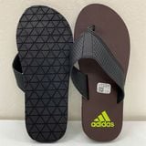  Dép Xỏ Ngón Adidas Logo Neon - Màu Nâu 