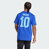  Áo Thun Bóng Đá Adidas Graphic Messi Kèm Tên Và Số - Màu Xanh Da Trời - JJ1419 