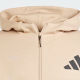  Áo Khoác Adidas Có Mũ Khóa Kéo Dọc Thân ZNE - Màu Kem - JF2445 