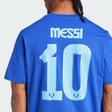  Áo Thun Bóng Đá Adidas Graphic Messi Kèm Tên Và Số - Màu Xanh Da Trời - JJ1419 