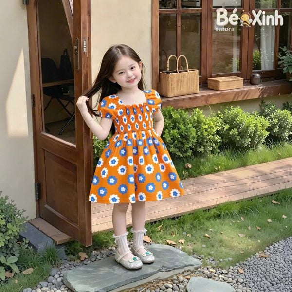 Đầm hoa dễ thương cho bé gái DGB292413