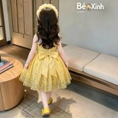 Đầm công chúa phối kim sa dễ thương cho bé gái DGB292212