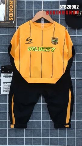 Set dài tay thể thao sọc SPEED Nano dễ thương cho bé trai BTB28981