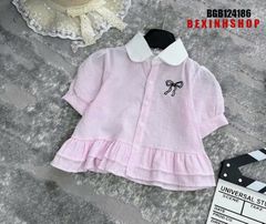 Áo sơ mi phối bèo dễ thương cho bé gái BGB124185