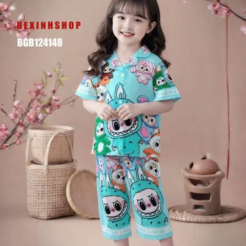 Pijama lửng họa tiết hoạt hình dễ thương cho bé gái BGB124147