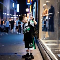 Bộ thun hiphop phối màu GOOD dễ thương cho bé trai đi học, đi chơi BXG1829