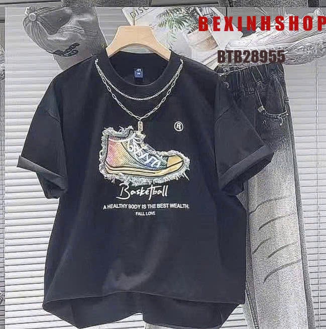 Áo thun QCCC may đắp họa tiết dễ thương cho bé trai BTB28955