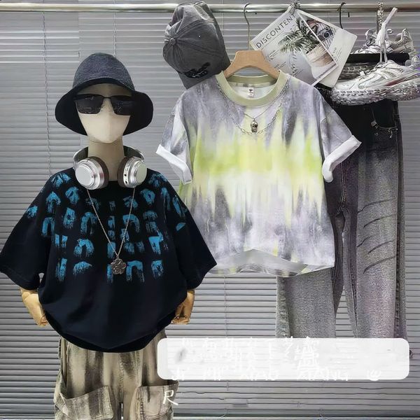 Áo thun cổ tròn QCCC loang màu cho bé trai BTB28987