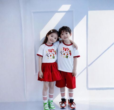 Bộ đồng phục bé trai & bé gái chủ đề TẾT BXG2121