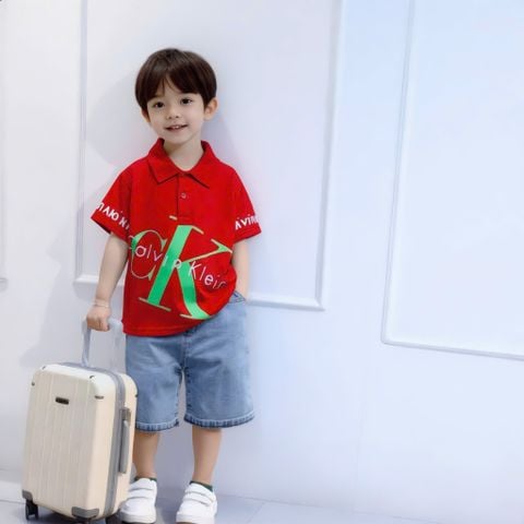 Set jeans CK dễ thương cho bé trai đi chơi BTB28228