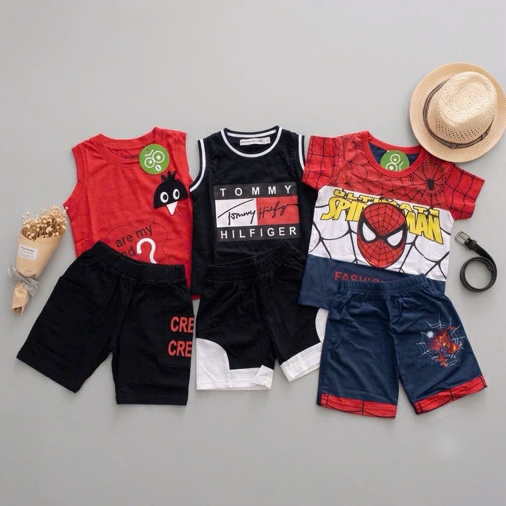 [XẢ KHO 99K-109K] COMBO 3 BỘ NGẪU NHIÊN CHO BÉ TRAI, BÉ GÁI 7-12Kg