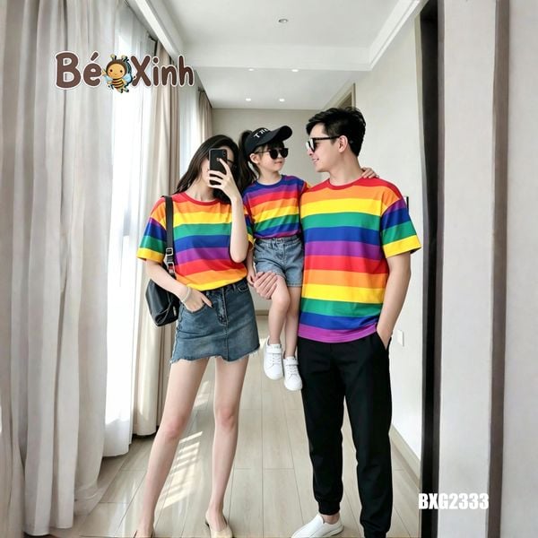 BST Áo ĐỒNG PHỤC GIA ĐÌNH Bé Trai, Bé Gái 