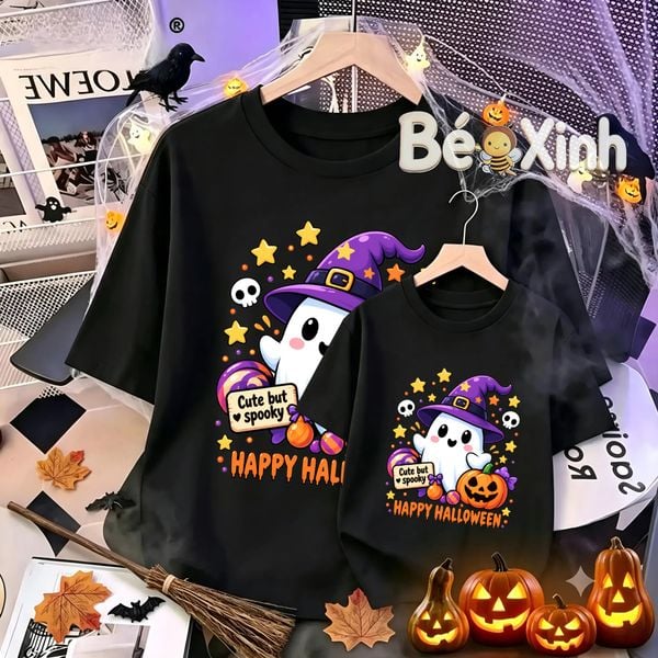BST Áo Gia Đình Halloween nhà Bé Xinh cho bé trai, bé gái, bố mẹ mùa Halloween BXG2587
