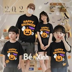 BST Áo Gia Đình Halloween nhà Bé Xinh cho bé trai, bé gái, bố mẹ mùa Halloween BXG2587