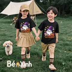 BST Áo Gia Đình Halloween nhà Bé Xinh cho bé trai, bé gái, bố mẹ mùa Halloween BXG2587