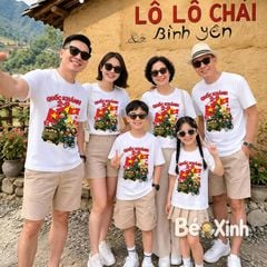 BST Áo thun Gia đình Chủ Đề VIỆT NAM ngày lễ tết nhà Bé Xinh Shop cho bé trai, bé gái BXG2507