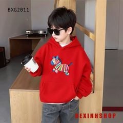 Áo Hoodie In Ngựa Cầu Vồng Dễ Thương Cho Bé Trai & Bé Gái Mùa Thu Đông BXG2011