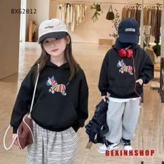 Áo Hoodie In Ngựa Cầu Vồng Dễ Thương Cho Bé Trai & Bé Gái Mùa Thu Đông BXG2011