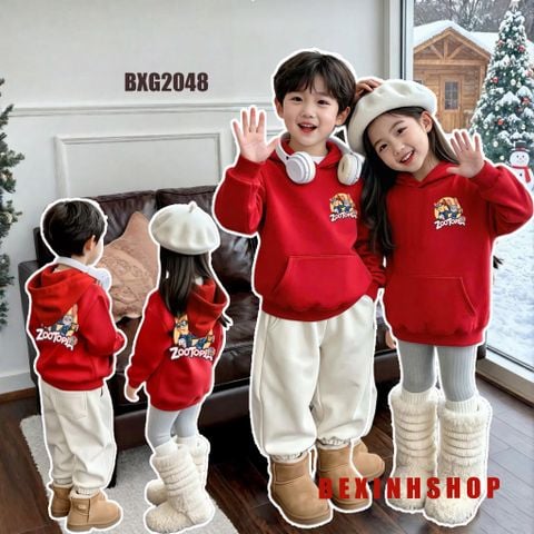 Áo Hoodie Hoạt Hình Zootopia Dễ Thương Cho Bé Trai & Bé Gái Mùa Thu Đông BXG2048