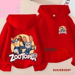 Áo Hoodie Hoạt Hình Zootopia Dễ Thương Cho Bé Trai & Bé Gái Mùa Thu Đông BXG2048