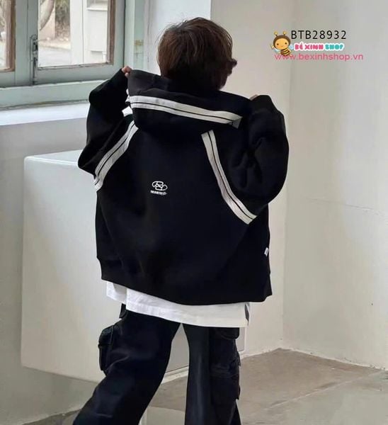 Áo khoác phối sọc thể thao dễ thương cho bé trai và bé gái BTB28931