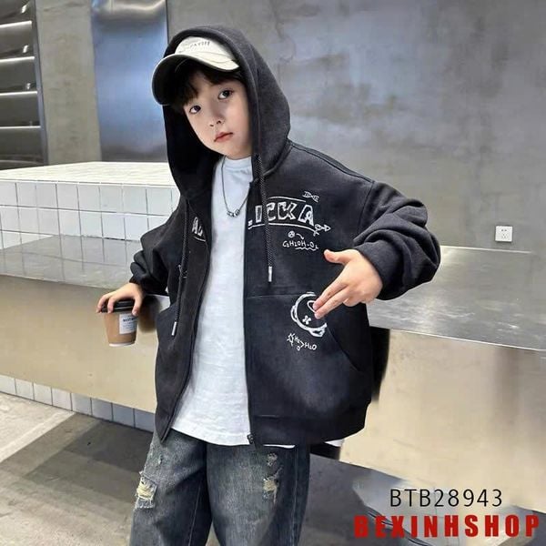 Áo khoác Gấu loang màu cực ngầu cho bé trai BTB28942