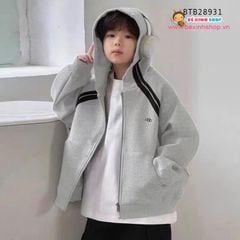 Áo khoác phối sọc thể thao dễ thương cho bé trai và bé gái BTB28931