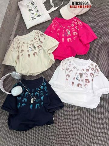 Áo thun QCCC họa tiết phối cổ cao cấp cho bé trai BTB28964