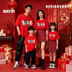 [TẾT 2026] Gia Đình - Áo thun dễ thương cho bé trai & bé gái mùa TẾT BXG2129