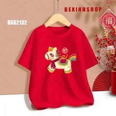 [TẾT 2026] Gia Đình - Áo thun dễ thương cho bé trai & bé gái mùa TẾT BXG2129