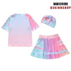 Set váy bơi liền chip (kèm nón) dễ thương cho bé gái BGB124198