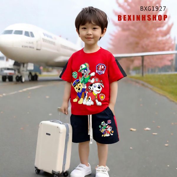 Bộ thun hoạt hinh chó PAW bé trai BXG1927