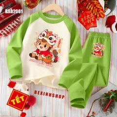 [Tết] Bộ dài tay cho bé trai & bé gái Mùa Tết Nguyên Đán BXG2060