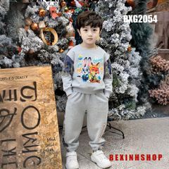 Bộ bé trai dài tay phối vải Zootopia BXG2054