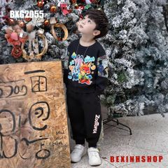 Bộ bé trai dài tay phối vải Zootopia BXG2054