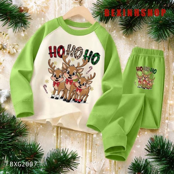 [Noel] Bộ dài tay cho bé trai & bé gái mùa Giáng Sinh BXG2007