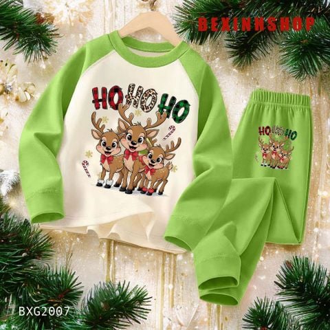 [Noel] Bộ dài tay cho bé trai & bé gái mùa Giáng Sinh BXG2007