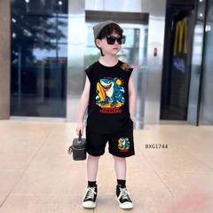 Bộ sát nách Cá Mập Tiburon dễ thương cho bé trai BXG1743