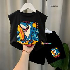 Bộ sát nách Cá Mập Tiburon dễ thương cho bé trai BXG1743