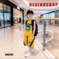 Bộ sát nách tay lỡ thể thao cho bé trai ngày Hè BXG2182