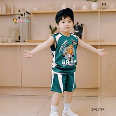 Bộ áo Sát Nách TUNG TUNG SAHUR dễ thương cho bé trai BXG1764