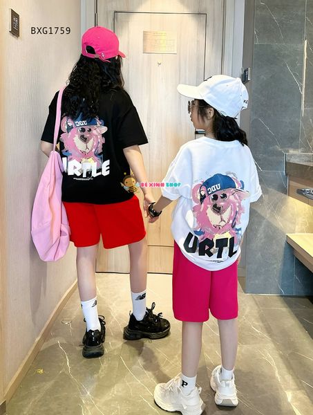 Bộ thun in gấu URTLE dễ thương cho bé trai & bé gái BXG1758