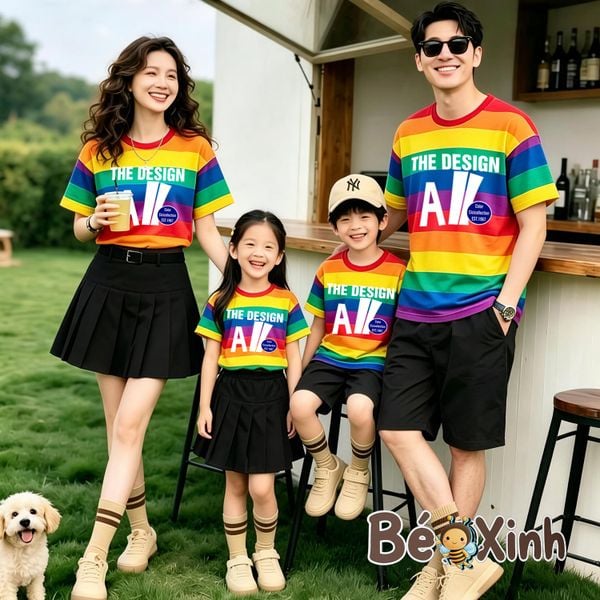 BST Áo ĐỒNG PHỤC GIA ĐÌNH Bé Trai, Bé Gái 