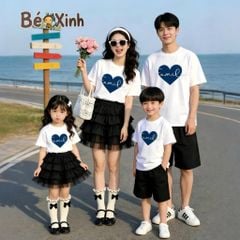 BST Áo Thun Gia Đình Bé Trai Bé Gái – Khoảnh Khắc Gắn Kết, Trọn Vẹn Yêu Thương BXG2391