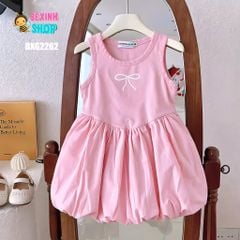 Đầm bí in Nơ Bé Gái dạo phố, đi biển BXG2262