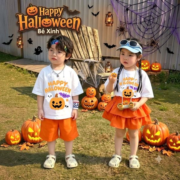 Bộ đồng phục Halloween nhà Bé Xinh cho bé trai & bé gái mùa HALLOWEEN BXG2600