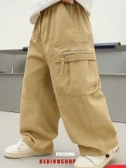 Quần kaki túi hộp dây kéo phom suông cực ngầu cho bé trai BTB28990